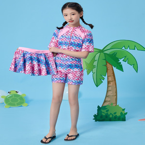 Maillot de <span class=keywords><strong>bain</strong></span> personnalisé mignon bikini adorable imprimé par sublimation pour enfants Maillots de <span class=keywords><strong>bain</strong></span> d'été Maillot de <span class=keywords><strong>bain</strong></span> éruption cutanée à manches longues pour bébé fille - Product Image 3