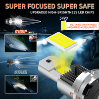 Gview G18DP Faros Led D4S D4R 6000K Súper Brillantes Blancos Serie D Bombilla de Xenón 90W Lámpara de Repuesto para Faros Delanteros de Coche con Larga Vida Útil