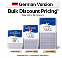 Carte d'évaluation Google allemande NFC en acrylique, support de carte pour restaurant, café, hôtel, salon, vente en gros, prix de gros