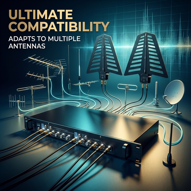 Professional UHF Antenna Signal Amplifier & Distribution System for Stage Use Aluminium Indoor Amplifier
