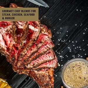 Flavor Brigade Set <span class=keywords><strong>de</strong></span> Especias Gourmet para Asar - Accesorios para BBQ, Condimentos para Ahumador, <span class=keywords><strong>Sin</strong></span> <span class=keywords><strong>Gluten</strong></span>, 100% Natural, Lote Pequeño con Tapa - Product Image 5