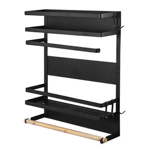 Estante Magnético de Acero Inoxidable para Refrigerador, Organizador de Especias Rectangular Colgante, Fácil de Limpiar, Estantes para Refrigerador - Product Image 2