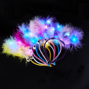 <span class=keywords><strong>LED</strong></span> orecchie di gatto luminoso luminoso orecchio di coniglio di natale accessori per la testa di Halloween luci per la testa a <span class=keywords><strong>Led</strong></span> per le donne e le ragazze - Product Image 5