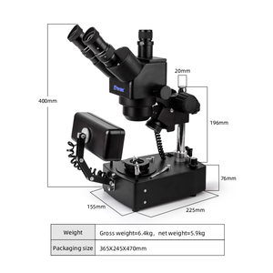 MSD221 Continuous <strong>Zoom</strong> Jewelry <strong>Stereo</strong> <strong>Microscope</strong> for Gemstone and Diamond Inspection - Product Image 2