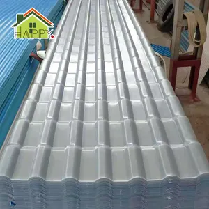 Panneaux de toit en fibre de verre de haute qualité, panneaux en plastique ondulé, clair et résistant aux intempéries