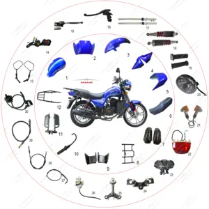 ORIGINAL SPARE PARTS, CHEAP SPARE PARTS, MOTORCYCLE PARTS FOR FK150-BG BG FEKON SAVAJA SPARE PARTS