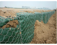Caisse gabion soudée galvanisée 2x1x1m, maille carrée en fil de fer galvanisé, cage à pierres, barrière anti-inondation pour rivage