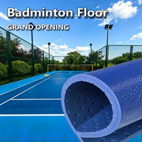 HANLI - Suelo de PVC Antideslizante de 5.0 mm con Diseño de Grano de Piedra para Exteriores, Suelo Duradero para Canchas de Baloncesto, Absorción de Impactos, Diseño Ecológico