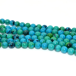 Cuentas sueltas de crisocola naturales, cuentas sueltas de alta calidad, Seguro comercial, 4/6/8/10mm - Product Image 3