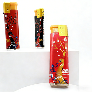 Briquet électrique rechargeable en plastique à jet, coupe-vent, pour extérieur, avec emballage personnalisé, pour cigares et cigarettes, vente en gros - Product Image 6