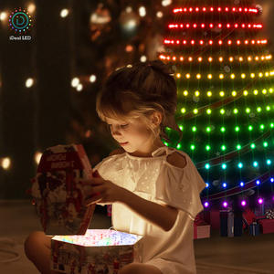 Luci a Corda per Albero di Natale a Energia Solare per Giardino 1,5m 1,8m 2,1m Impermeabili Colore da Sogno Personalizzabili Decorazione Colorata - Product Image 4