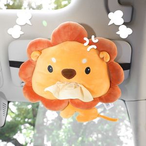 Caja de pañuelos para coche con diseño de pollito kawaii de labios grandes, funda de pañuelos de peluche suave, accesorio novedoso para coche, regalo - Product Image 5