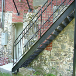 Escaliers extérieurs en métal Prima <span class=keywords><strong>Escalier</strong></span> droit Escaliers extérieurs préfabriqués - Product Image 4