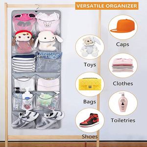 ตู้เก็บของแบบแขวนสำหรับหมวกและรองเท้า พร้อมตาข่ายจัดเก็บ - Product Image 6