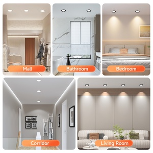 Canmeijia - Lámpara de Techo <span class=keywords><strong>LED</strong></span> Redonda Empotrada de Hierro de 6 W-18 W, Ultrafina, de Metal, para Interiores, Iluminación <span class=keywords><strong>LED</strong></span> - Product Image 5