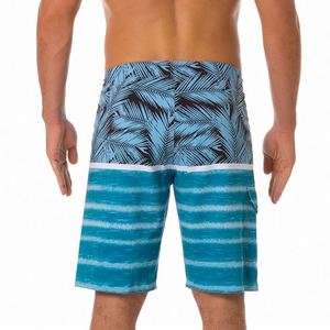 Shorts de Surf para Hombre, de Secado Rápido, con Rayas, Impermeables, Personalizados, Transpirables, para Playa y Natación - Product Image 2