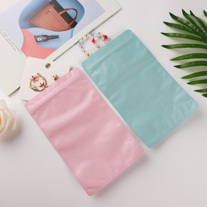 Sac à bijoux personnalisé, pochette en aluminium avec fermeture éclair mylar coloré <span class=keywords><strong>noir</strong></span>, sac en <span class=keywords><strong>plastique</strong></span> à fermeture éclair - Product Image 4