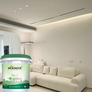 Emulsión de látex acrílico para pared de construcción, pintura para sala de estar/dormitorio con aplicador de rodillo, Material de dióxido de titanio - Product Image 1