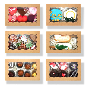 Tùy chỉnh sinh thái thân thiện Pop-Up Phong Cách Kraft Giấy Bánh hộp bánh sinh nhật <span class=keywords><strong>macaroon</strong></span> cupcake bao bì với logo của riêng bạn thực phẩm - Product Image 5