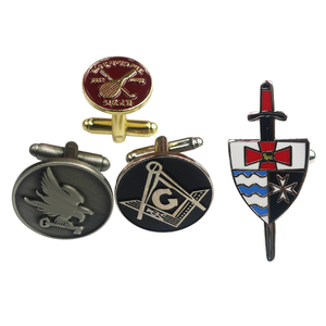 Tùy chỉnh Kim Loại Logo engraveable masonic masonic Khuy măng sét và <span class=keywords><strong>tie</strong></span> <span class=keywords><strong>clip</strong></span> Bộ Maker - Product Image 1