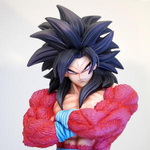 Nouvelle figurine articulée PVC de dessin animé Saiyan, Goku et <span class=keywords><strong>Vegeta</strong></span> en pose debout, double tête, de la série Super Four, fabriquée par JT Factory - Product Image 2