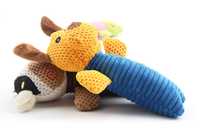 Jouets en peluche en gros pour animaux de compagnie, en forme de crème glacée, résistants aux morsures, jouet en corde pour chien, jouet en peluche pour animaux de compagnie