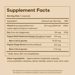 Integratore Personalizzato di Vitamine e Minerali Complesso con Estratto di Fungo Reishi in Capsule - Product Image 5