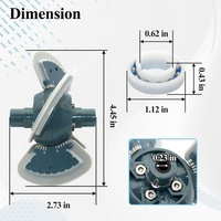 Pièce de rechange ABS Zhuohui R0524900 avec 2 roulements à billes pour machines de nettoyage MX6/MX8 (pour piscines)