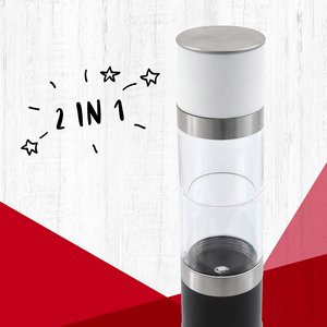 Macina sale e pepe 2 in 1 con scatola di utensili per erbe e spezie regolabile da 36 - Product Image 1