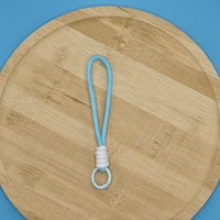 Nouveau cordon de téléphone portable noué, écologique, assorti aux couleurs, tressé à la main, court, porte-clés poupée, pendentif de sac