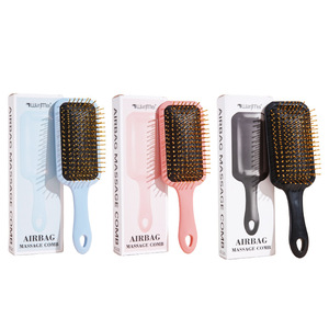 Cepillo de Masaje con Airbag, Grande, Azul, Rosa, Negro, Agujas de Acero ABS, Antiestático, para Uso Doméstico, en Caja - Product Image 1