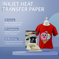 UNEWPRINT - Papel de Transferencia Térmica A3 para Camisetas de Algodón, 50 Hojas por Bolsa, para Impresoras de Inyección de Tinta