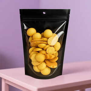 Colorido transparente Zip Lock Plastic Stand up Food Ziplock Bag con agujero para colgar Snacks Nuts Candy Coffee Pouch <span class=keywords><strong>Package</strong></span> - Product Image 1