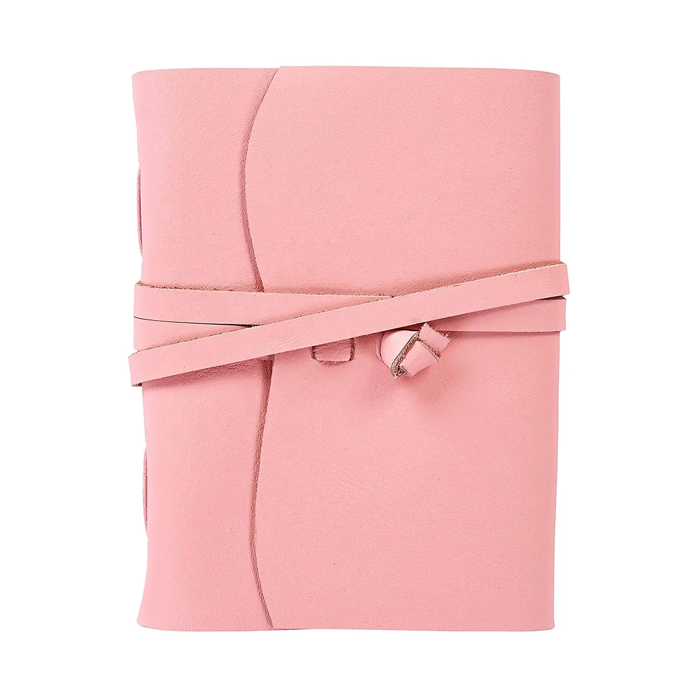 Custom logo luxury pu leather hardcover pink girls notebook gift weekly blank diary travel journal agenda planner notebook
