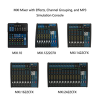 Console de mixage audio numérique professionnelle 12 canaux en métal avec DSP, effets intégrés et enregistrement USB