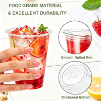 Gobelets jetables en plastique PET pour thé boba, café glacé, smoothies et thé au lait à emporter, transparents avec couvercles dôme – Vente en gros
