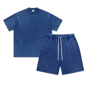 Set <span class=keywords><strong>di</strong></span> pantaloncini Casual da <span class=keywords><strong>uomo</strong></span> estivi personalizzati pantaloncini a manica corta tinta unita tuta da <span class=keywords><strong>uomo</strong></span> <span class=keywords><strong>abbigliamento</strong></span> <span class=keywords><strong>di</strong></span> <span class=keywords><strong>marca</strong></span> da <span class=keywords><strong>uomo</strong></span> 2 pezzi Set - Product Image 2