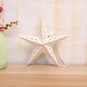 Party Decoration Stars 40cm Hollow Paper Lantern Stars Christmas Festival Decorations Party Birthday Paper Star