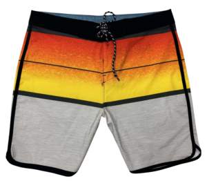 Costume da bagno alla moda da uomo pantaloncini da Surf impermeabili ad asciugatura rapida chiusura con coulisse Casual a strisce medie da spiaggia con tasche - Product Image 2