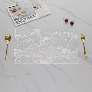 حصير طاولة بيديزي بلاستيك مقاوم للحرارة من كلوريد البولي فينيل لديكور المنزل - Product Image 5