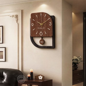 Orologio <span class=keywords><strong>da</strong></span> <span class=keywords><strong>Parete</strong></span> in Stile Vintage, Decorazione per Soggiorno, Orologio Artistico Elegante per Sfondo TV Retrò - Product Image 4