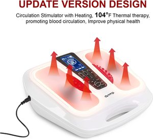 Grand écran LCD TENS uint EMS Acupuncture thermique, machine de massage des pieds, temps automatique, Circulation sanguine, masseur corporel - Product Image 4