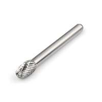 Fabricant 6.35mm 6mm 1/4 "tige solide perceuse rotative fraise rotative carbure ensemble coupe rotative lime fraises carbure de tungstène fraise