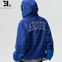 Veste bomber réversible en fausse fourrure léopard LARSUR, fabriquée sur mesure, style tactique, utilitaire, courte, style pilote, patchwork, nylon, satin