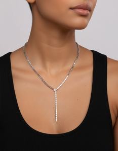 Venta al por mayor único collar de serpiente refrigerada 14K/18k oro con piedra de circón joyería de moda para bodas y fiestas - Product Image 5