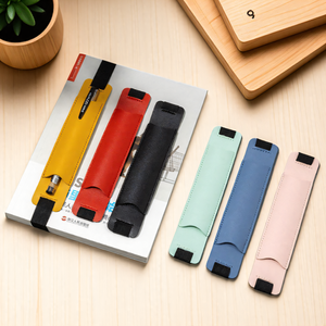 Porte-crayon en cuir PU cahier de livre élastique élastique boucle pince à stylo Portable porte-stylo pour ordinateur portable - Product Image 1