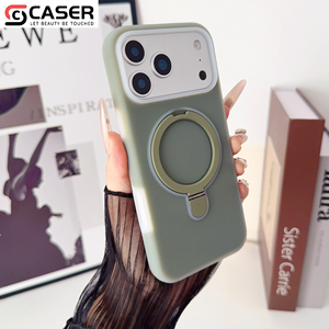 Funda Magnética Antigolpes de Silicona Líquida con Soporte, Tacto Suave y Colores Caramelo para iPhone 17/16/15/<span class=keywords><strong>14</strong></span> - Product Image 6