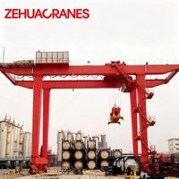 Grue portique conteneurisée sur rail ZEHUA 2026 RMG 40T, contrôlée par PLC, hauteur de levage 30m, certifiée CE A7/A8