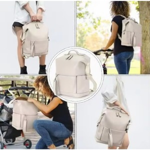 Sac à dos de voyage imperméable pour couches bébé avec table à langer, échantillon gratuit - Product Image 4