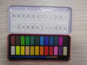 Набор нетоксичных акварельных красок, 24 цвета, набор однотонных акварельных красок - Product Image 5